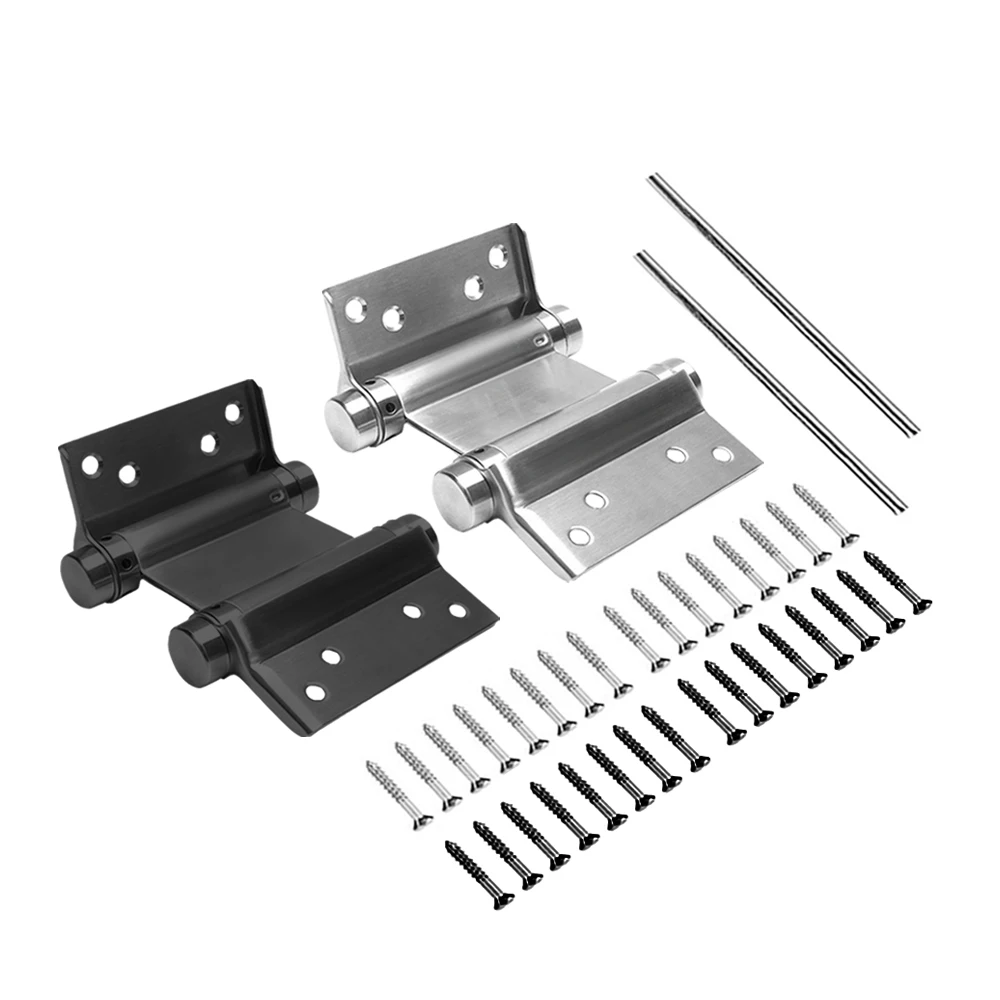 2pcs Stainless Steel Swing Hinges Adjusted Strength Bearings for Freegate, Bar Counter Doors for 0.78-1.2 Inches Door 92x69x20mm