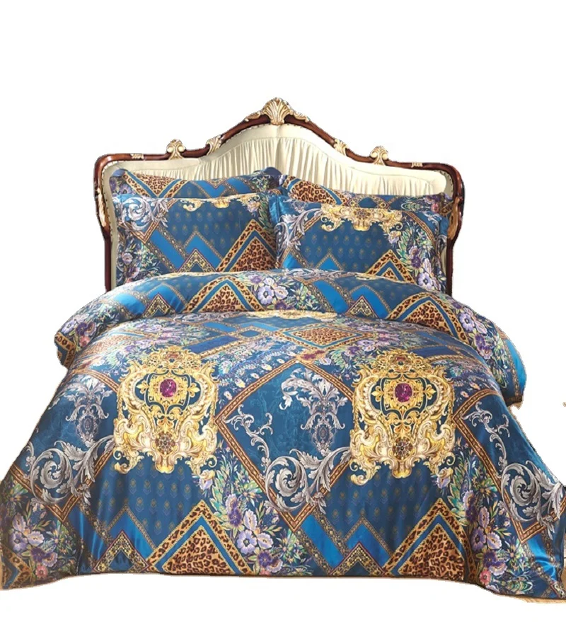 

Highly Customized Jacquard Luxury Satin Silk Hotel Bedding Sets Soft Silk Bedding Sets 100%silk