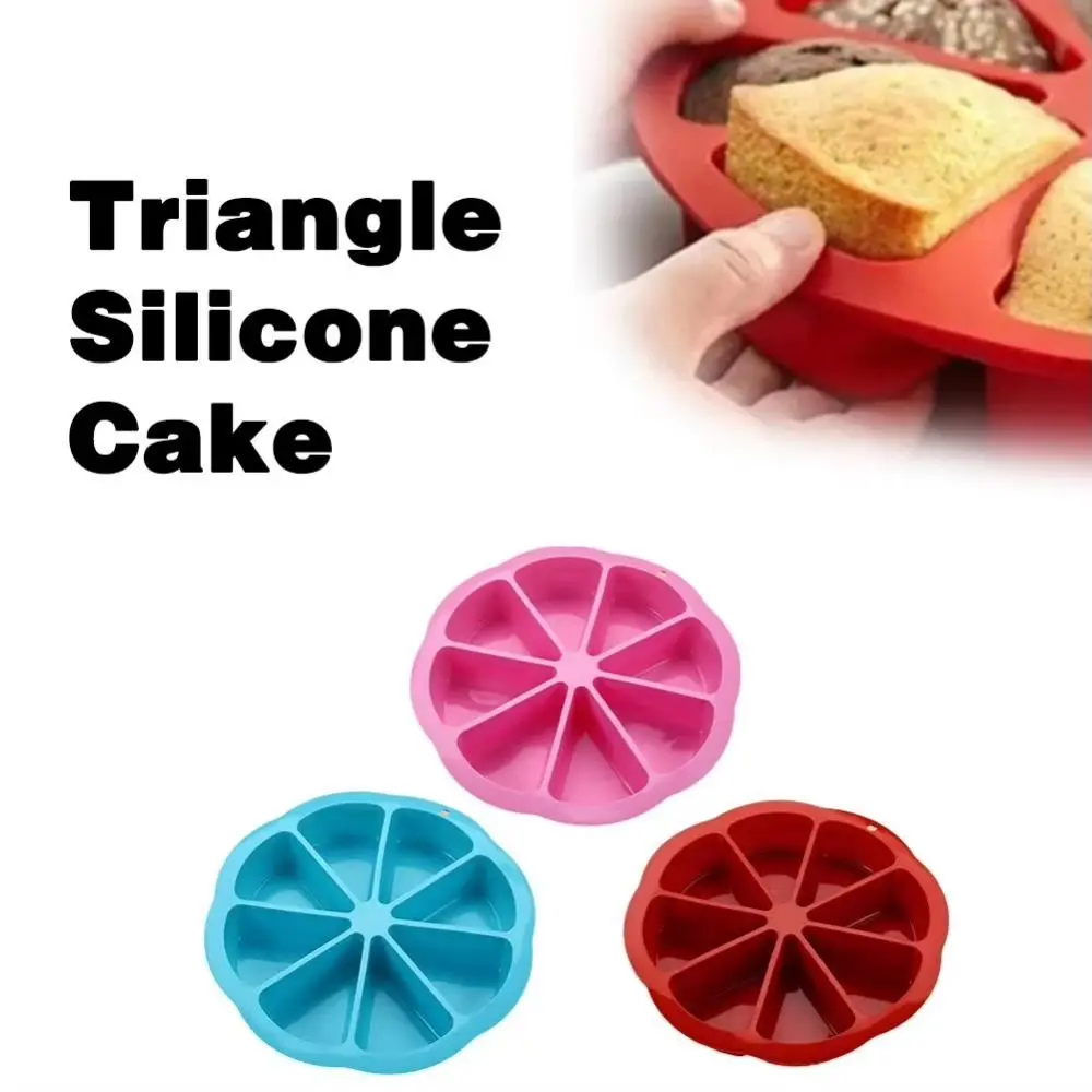 

Creative Silicone Cake Mold DIY Non-Stick Triangle Baking Mold Large Capacity Reusable Portion Cake Mold Baking Supplies