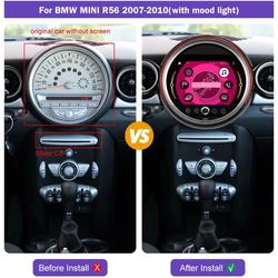 Android Radio For BMW Mini Cooper R56 R60 2007-2016 HD Screen Multimedia Player Car Stereo GPS Navigation Head Unit Carplay