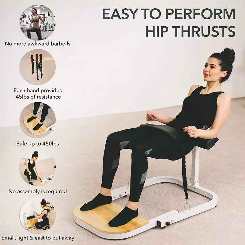 Hip Bridge Trainer Home Hip Training Device Instrument Pelvic Floor Muscle Elasticity Stretch Yoga Auxiliary Exercise Equipment