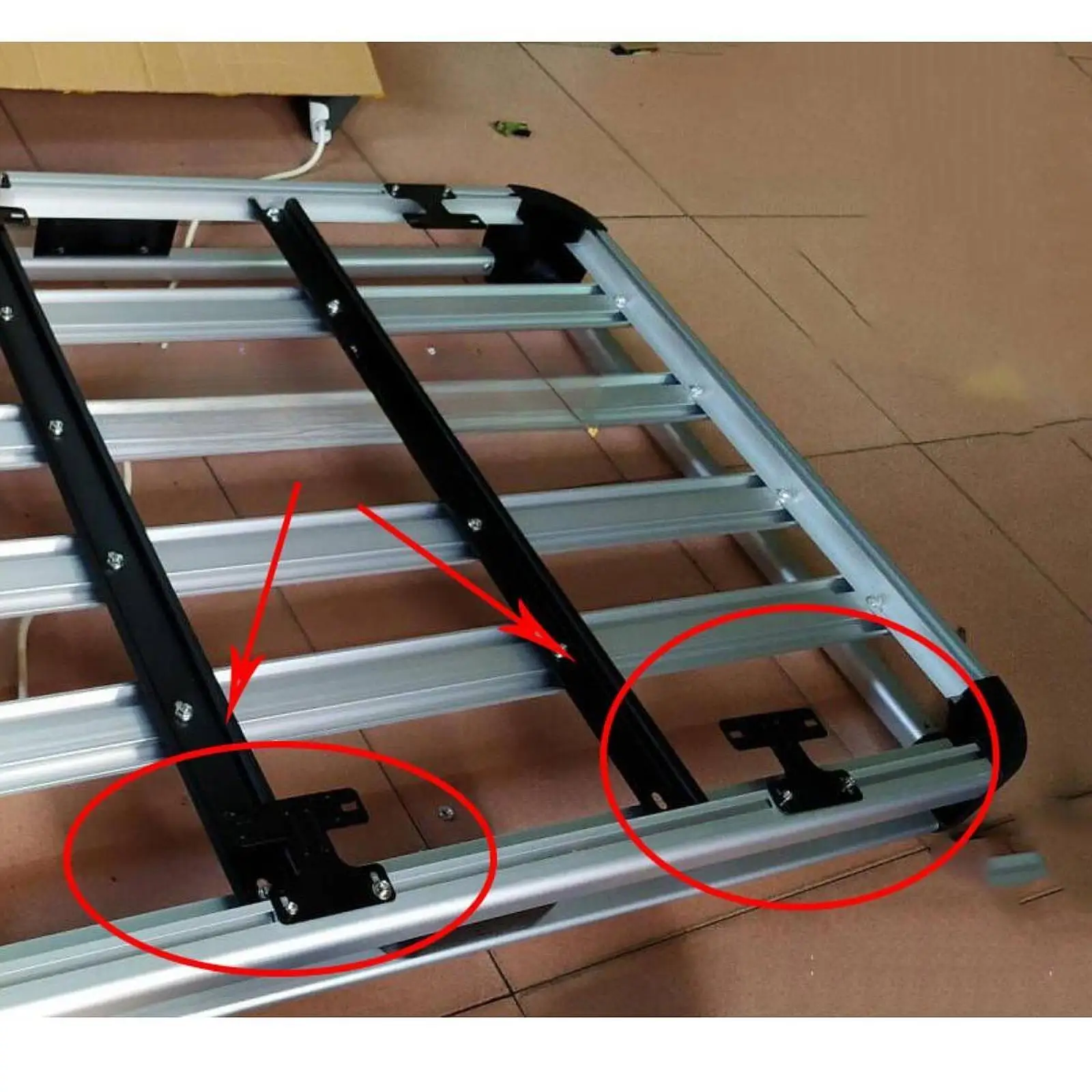 Car Roof Luggage Rack U Clamps Mounting Bracket Iron Crossbar Clip Replacement for Universal Vehicle Roof Racks