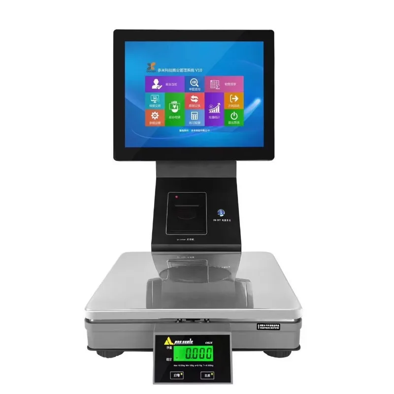 30KG Digital Weighing All in ONE Electronic Touch Screen POS Scale with Printer