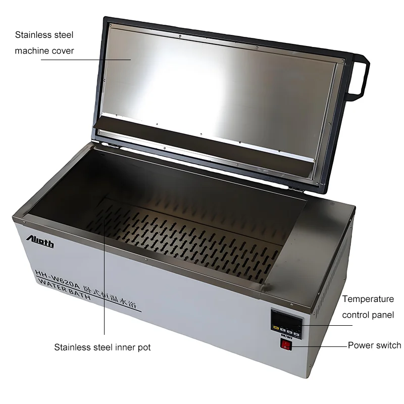 High Precision Stainless Steel Large Capacity Electric Laboratory Thermostatic Water Bath