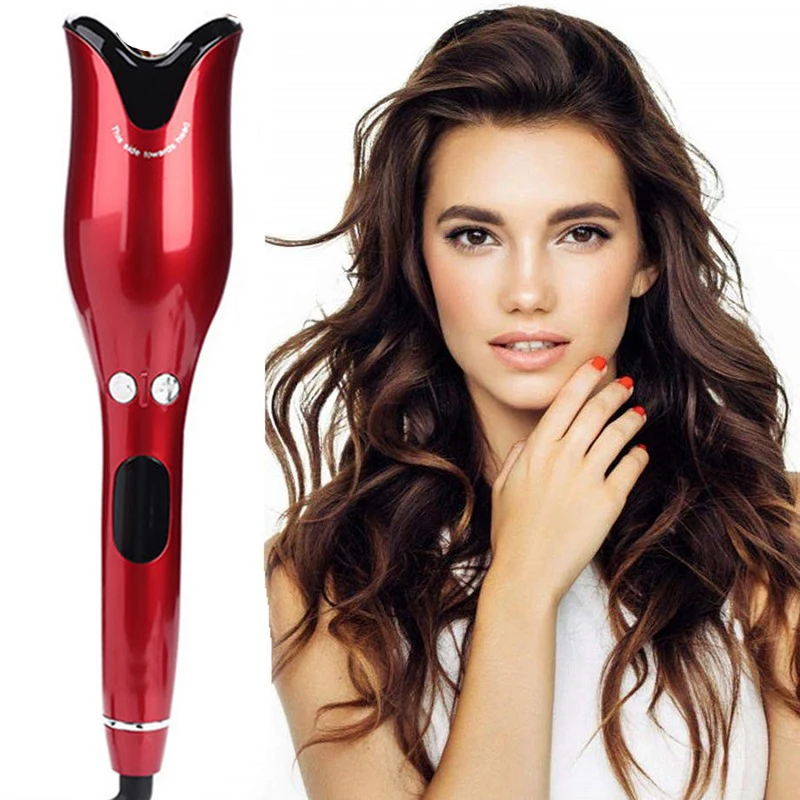 Pulsante arricciacapelli Multi-automatico ferro arricciacapelli ioni negativi ceramica onda rotante rullo magico per capelli Spin Wand strumento per