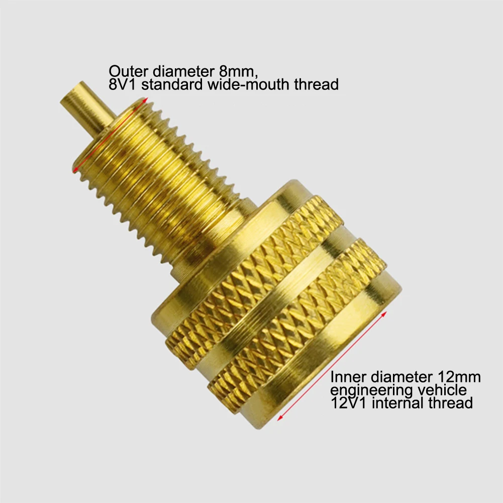 

10PCS Brass Valve Adapter Fit For Truck And Various Car Large Tyre Valves Compatibility With Air Compressor Accessories