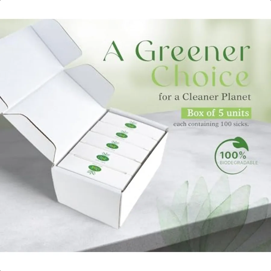 Tamponi di cotone in bambù Tamponi di cotone ecologici per la cura personale Bastoncini di cotone biodegradabili per rifiuti zero Cura personale PlasticFr