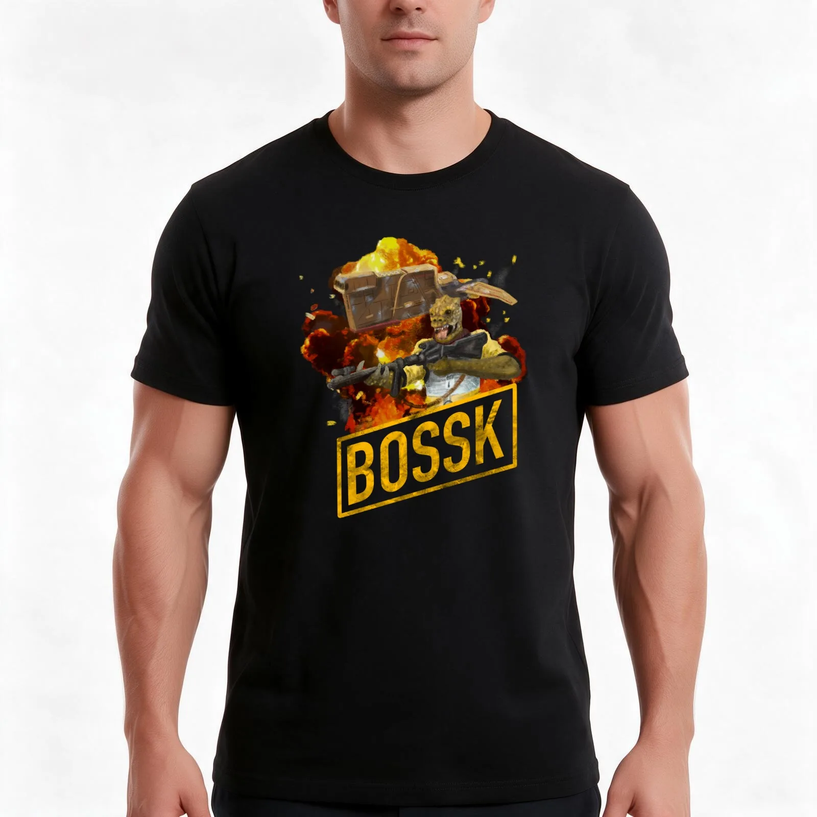 BOSSK with his ship Hound’s Tooth T-Shirt Summer Casual Cotton Tee Oversized Streetwear Tops Vintage Graphic Print