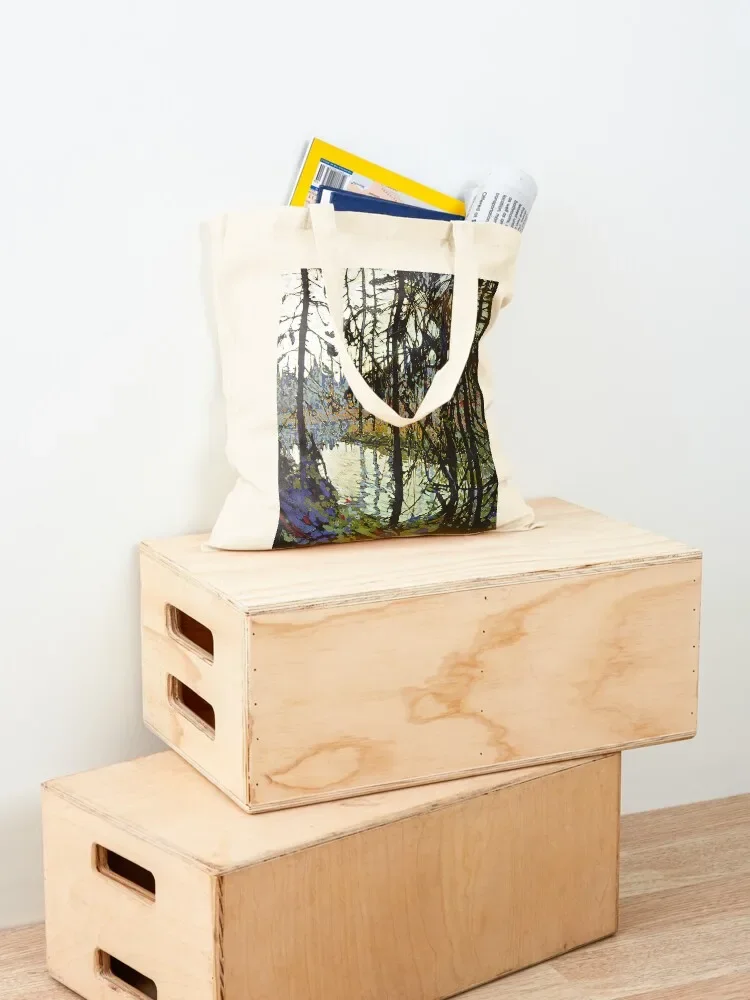 Tom Thomson - Northern River Tote Bag hand bag ladies Handbags canvas tote bag Eco