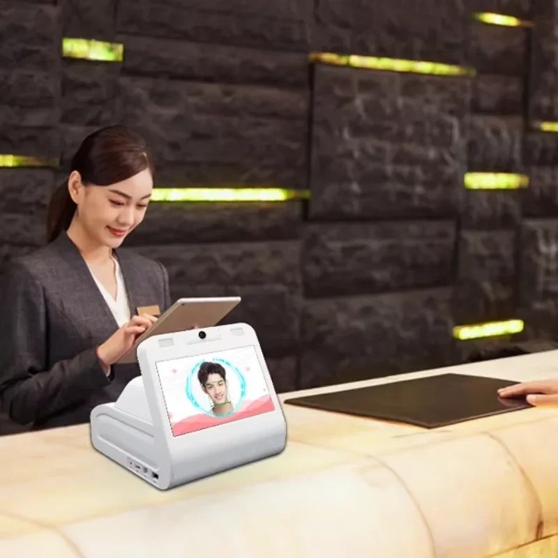 ID Face Reader and ID Documents Face Scanner for Universities Help Students To Check in Use Biometric Face Reader