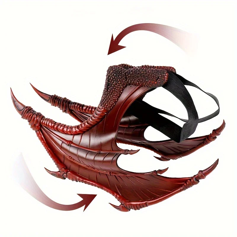 هالوين ماردي غرا كرنفال الأطفال زي الدعائم الشيطان تأثيري أجنحة التنين