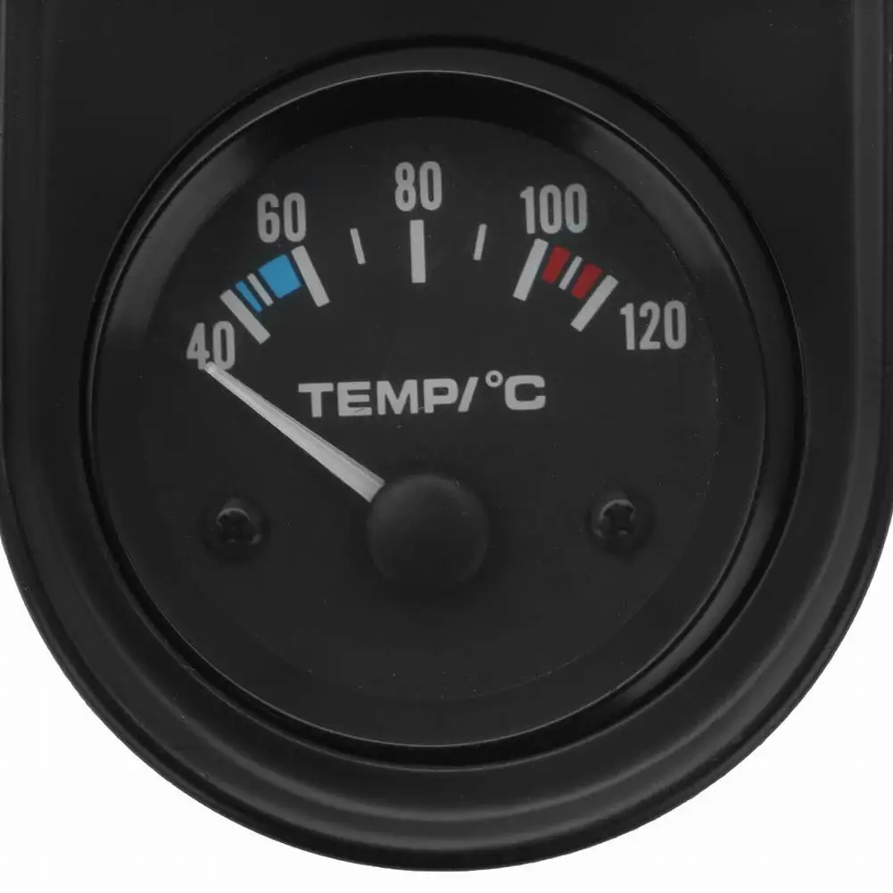 Gauge Temperature Gauge Garden Indoor Kitchen Office Accessories Parts Replacements 1 Pc 12V DC 40-120℃ 52mm Black