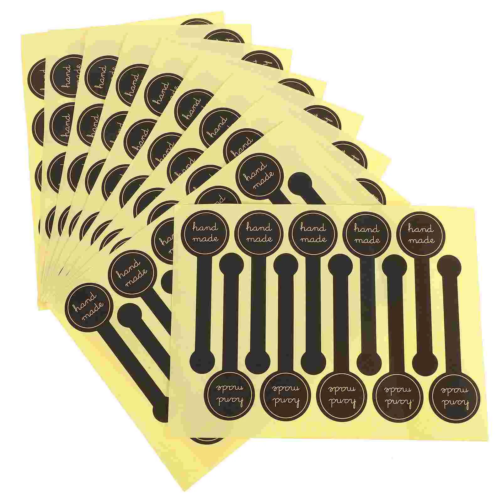 100 Pcs Sticker Seal Adhesive for Packaging Food Labels Bakery Gift Tag Stickers Decals