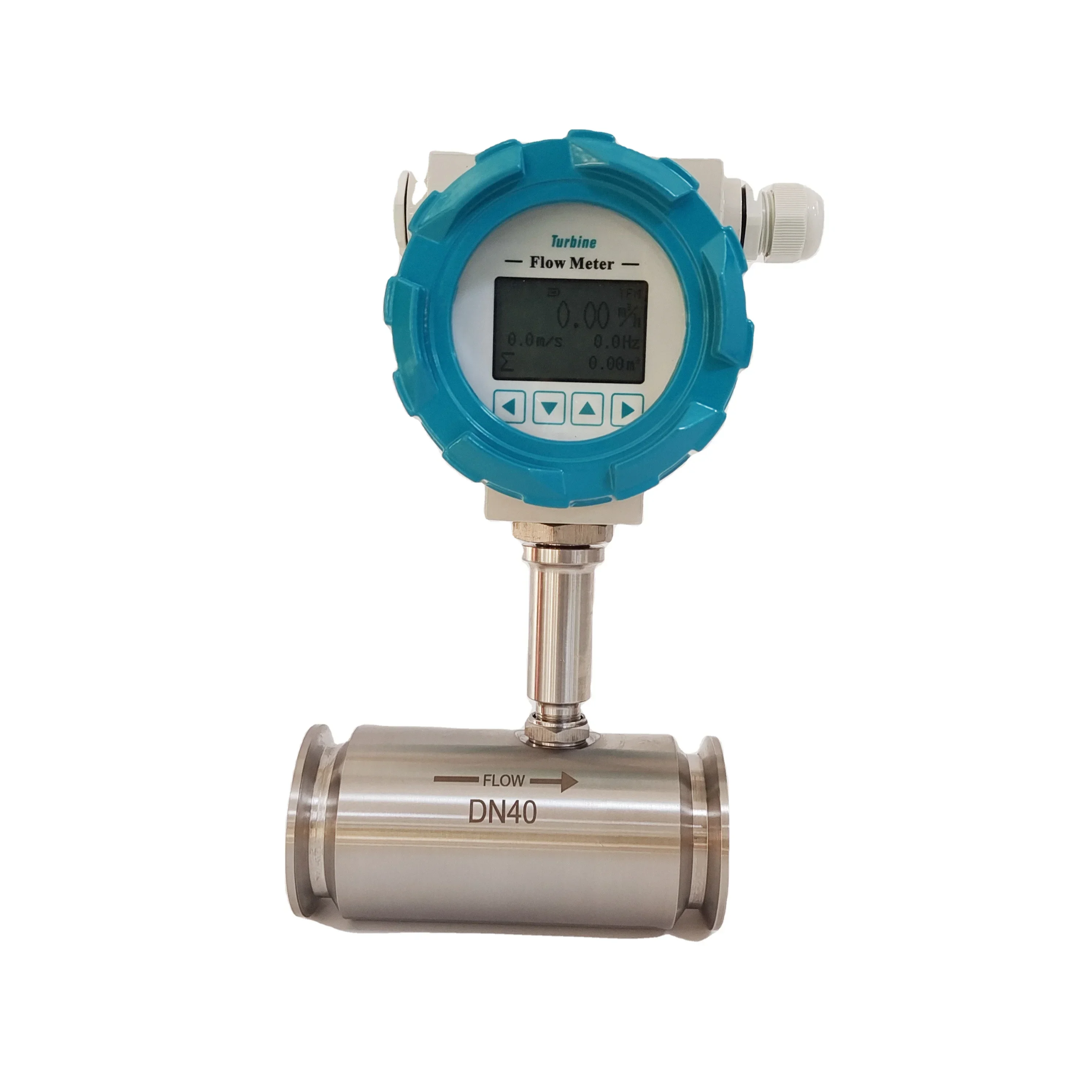 Medidor de flujo de turbina con Sensor de flujo de 3 pulgadas de grado alimenticio de bajo costo, contador de aceite, medidor de flujo de agua de 1,5 pulgadas