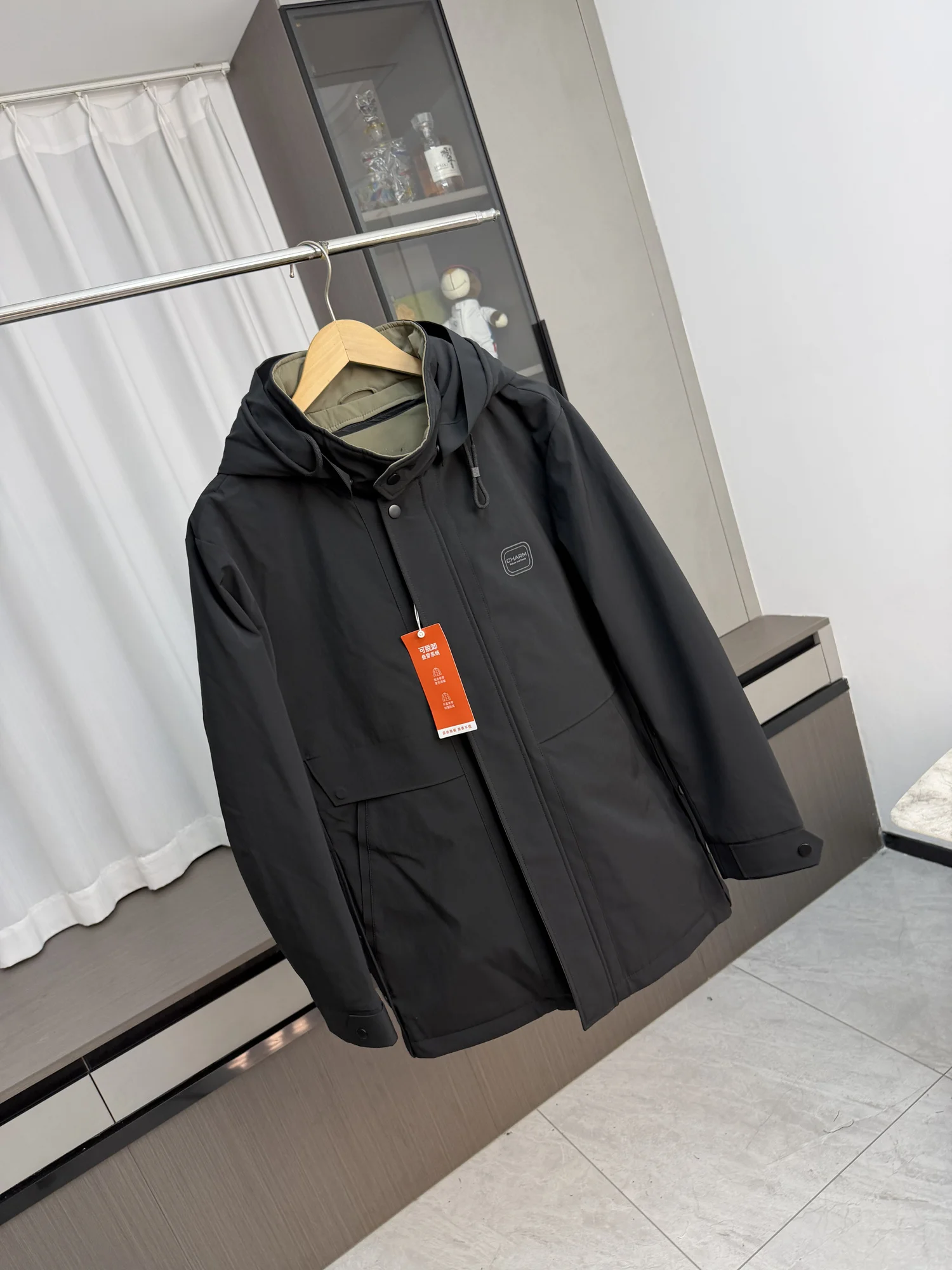 

Мужская модная осенне-зимняя куртка-пуховик премиум-класса для активного отдыха со съемной внутренней подкладкой, повседневная, теплая, деловая, для джентльменов