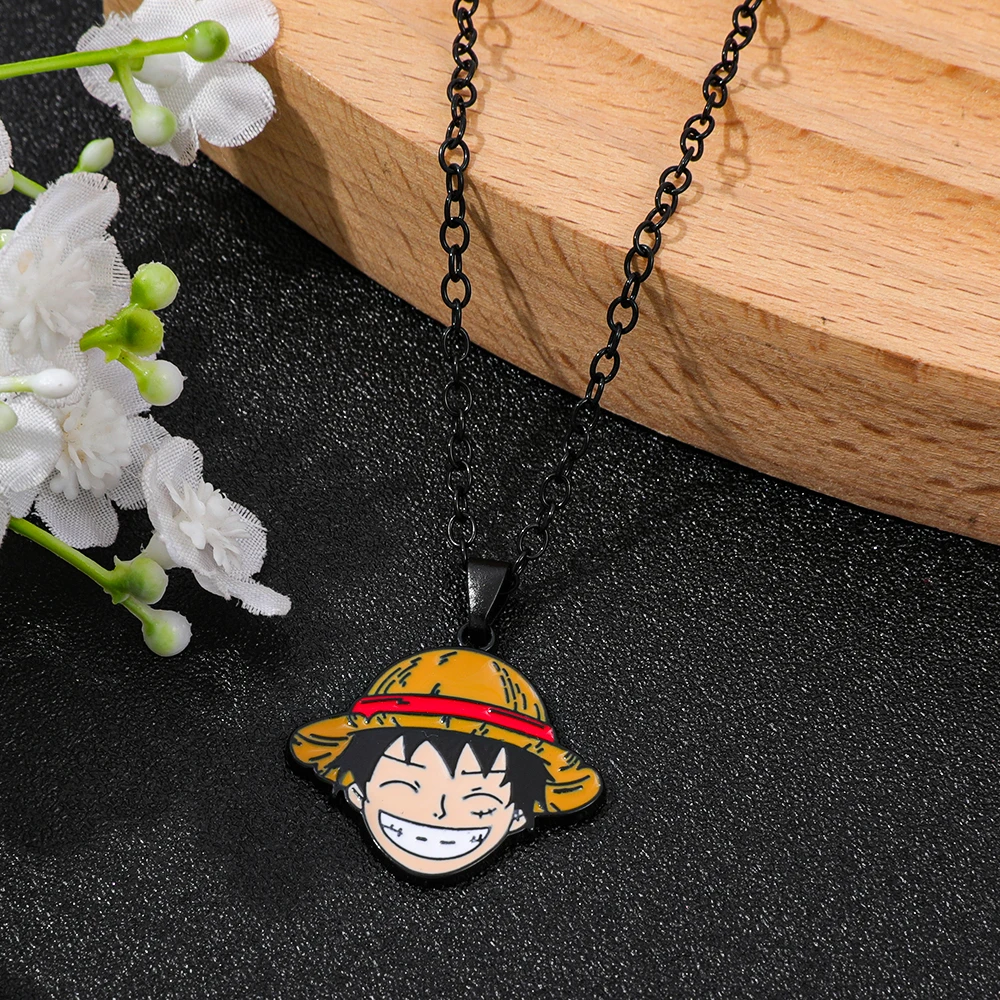 Anime Cool Periphery Necklace Fashion Cartoon Figure Head Portrait Pendant Birthday Jewelry Accessories Gift