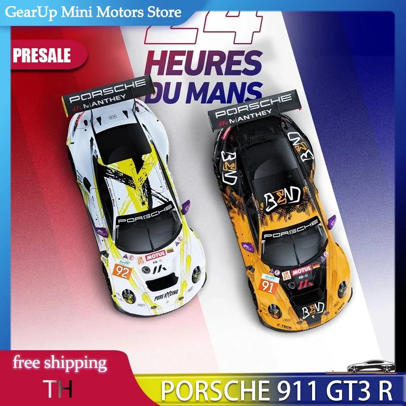 

New Presale Trends Hobby 1:64 Lamborghini Huracan Gt3 Evo2 2025 Dtm Alloy Miniature Diecast Model 24h Lemans Lmgt3 Porsche Toys