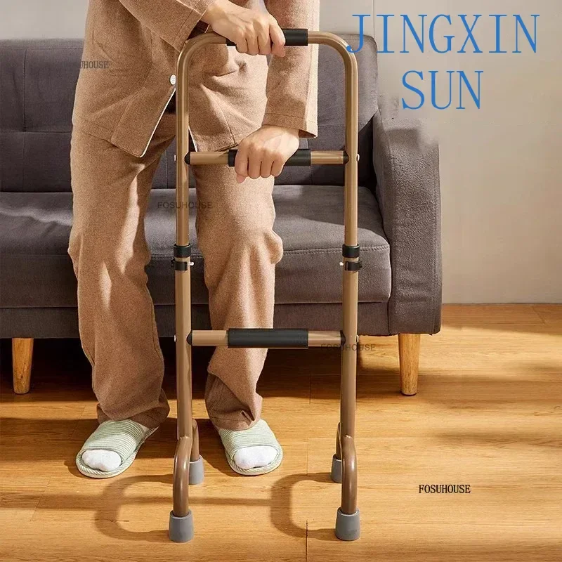 Simple Aluminum Alloy Senior Elderly Get Up Mobile Assist Frame Bedside Rails European Senior Furniture Getting Up Aid Handrail