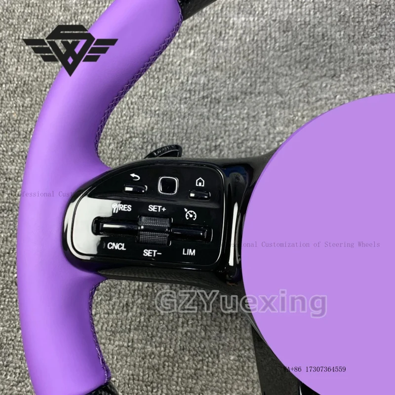 Customized Carbon Fiber Steering Wheel for Benz A45 CLA45 C63 GLE63 CLS GLC S-Class G-Class with Shift Paddle