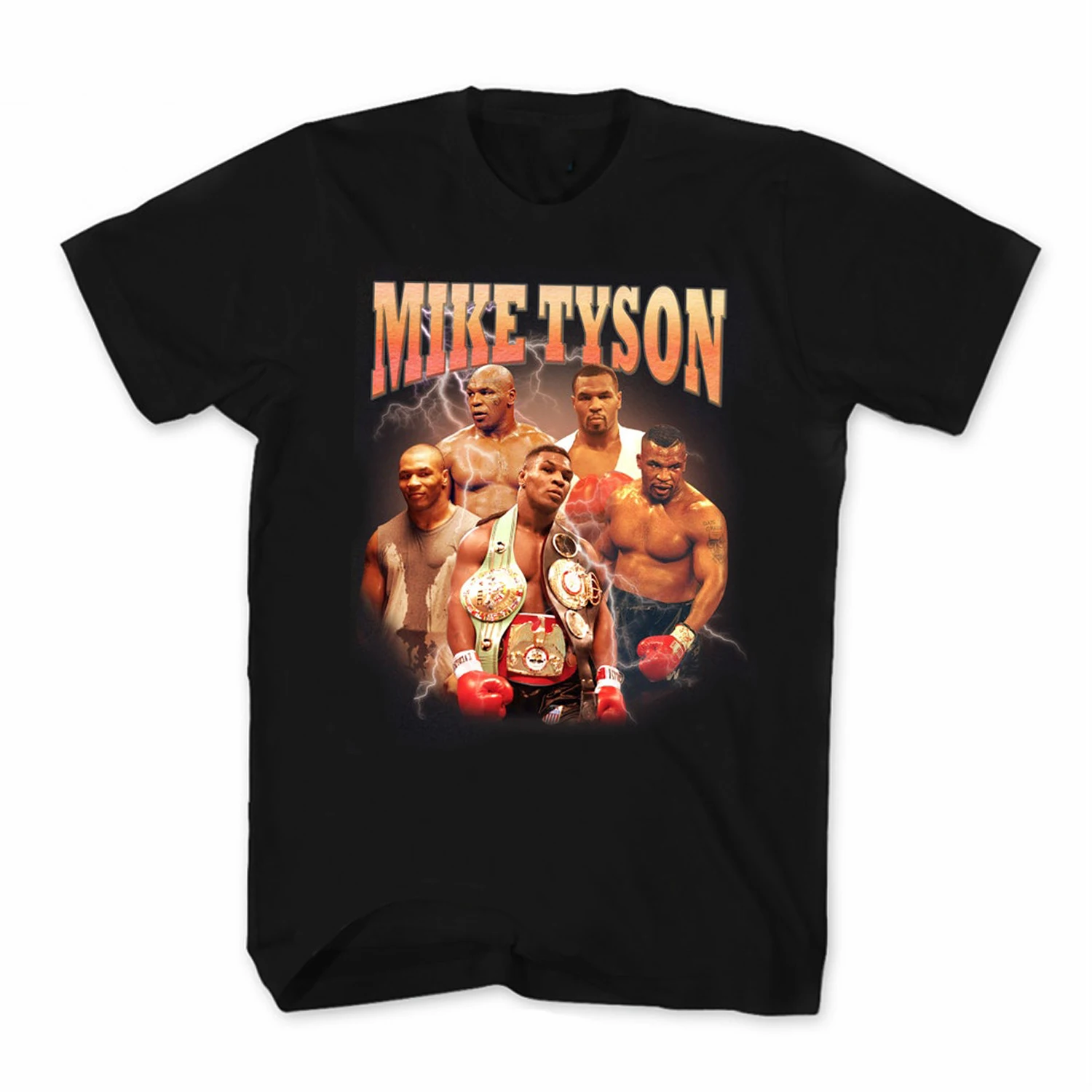 Retro Inspired Boxing Champion Mike Tyson Mens T Shirt. Short Sleeve 100% Cotton Casual T-shirts Loose Unisex Top Size S-3XL