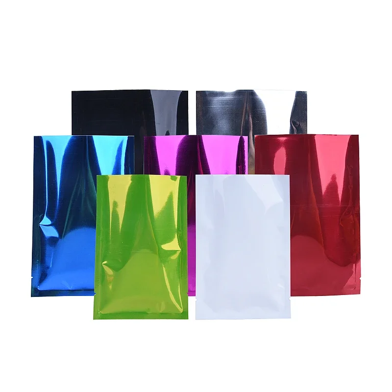 Various Small Size 5*7cm/ 12*18cm Wholesale Price Aluminum Foil Bag Pouch Colorful Mylar Foil Vacuum Heat Sealing Bag 500pc/lot.