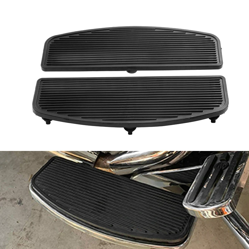 

Front Footboard Rubber Insert Rider Footboard Floorboard Foot Peg Footrest Pad Compatible for Harley Touring Softail Road King