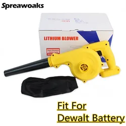 Soplador de aire y aspirador inalámbrico para Dewalt, Batería de 18V y 20V, 2 en 1, colector de polvo eléctrico para ordenador, plumero de hojas, herramientas eléctricas