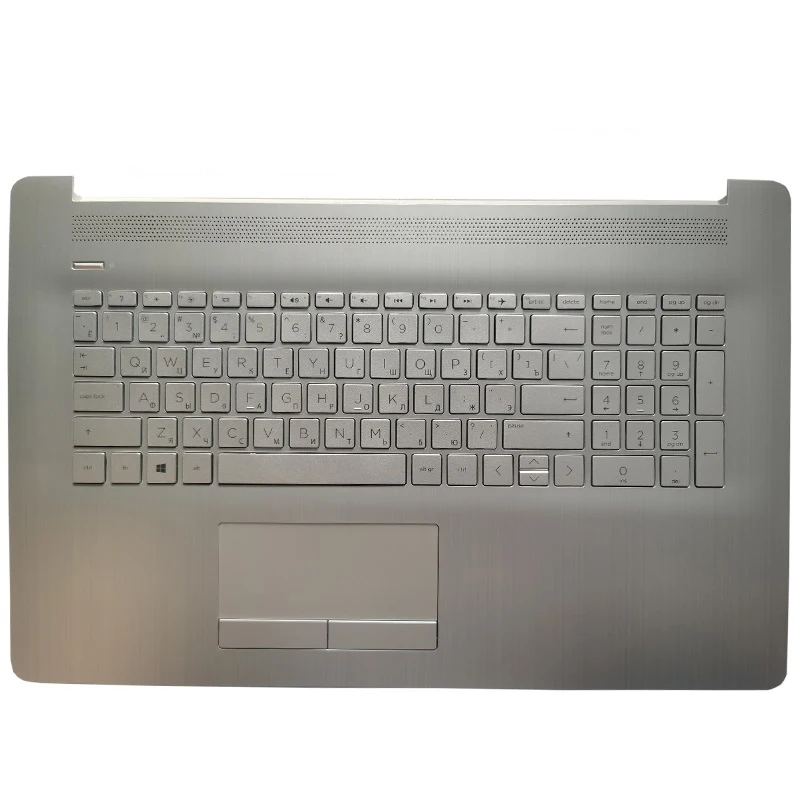 Imagem -02 - para hp Pavilion 17-by 17t-by 17-ca 17z-ca 17g-cr 17q-cs Tpn-i133 Russo Ius Reino Unido Teclado do Portátil com Apoio para as Mãos do Portátil Superior Novo