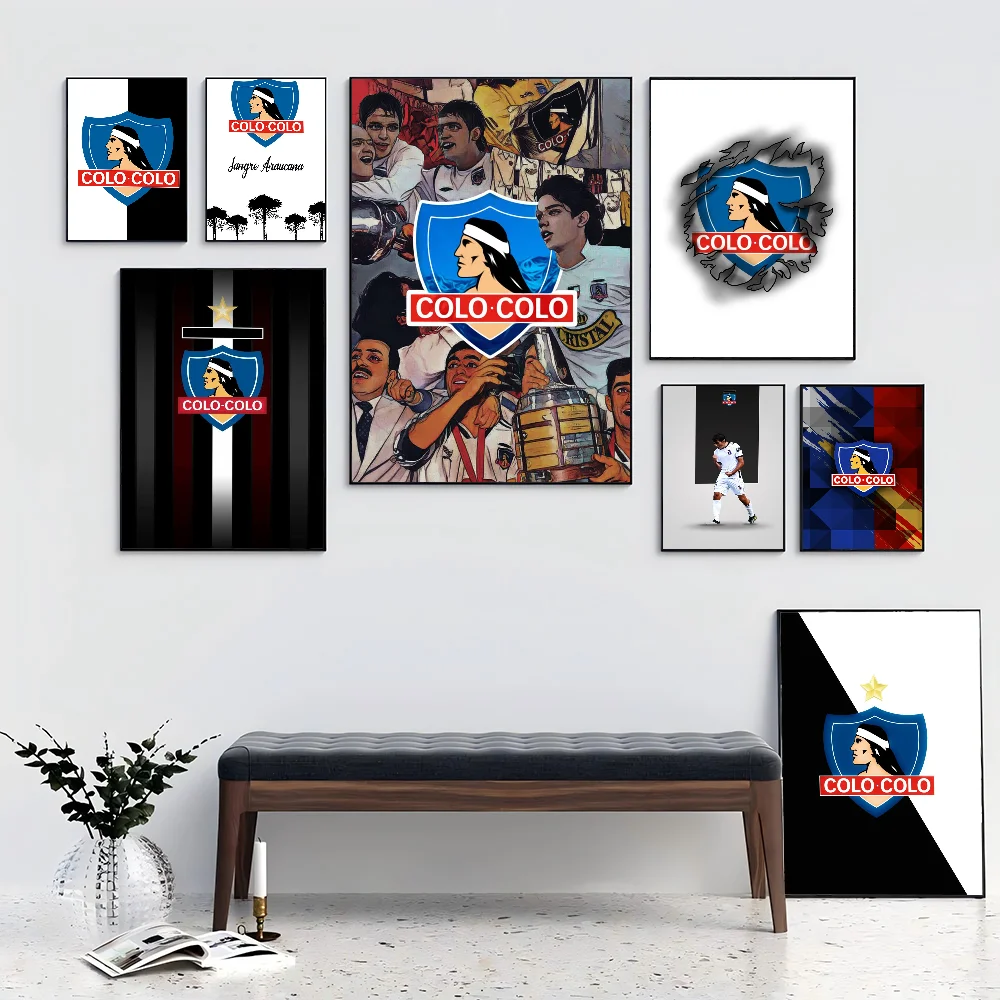 Póster de COLO autoadhesivo, adhesivo de papel impermeable artístico, decoración de pared de habitación de Bar y casa de café, 1 unidad