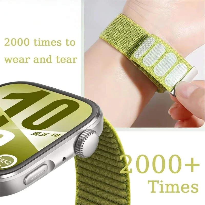 حزام حلقة من النايلون لساعة Huawei Watch Fit 4 Pro 4 3 حزام مريح مضفر للتنفس لساعة Huawei Watch Fit 3 4/4 Pro