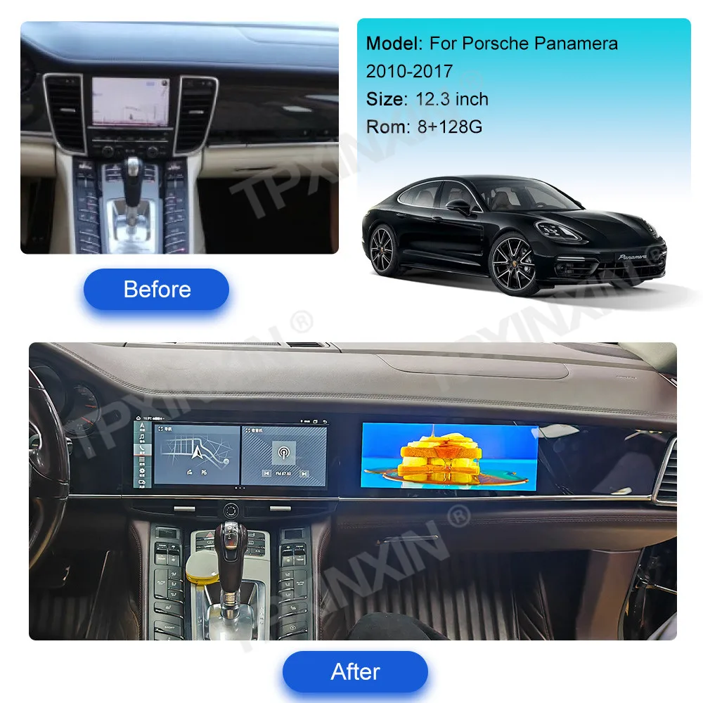 For Porsche Panamera 2010 - 2017 Android Car Radio Tesla Screen 2Din Stereo Receiver Autoradio Multimedia Player GPS Navi Head