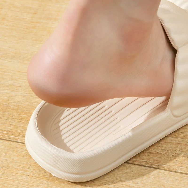 EVA Soft Shoes Cloud Slippers Indoor Outdoor Mute Bathroom Anti-slip Beach Flops Indoor Men Women's Leisure Sandals Summer Sole image 3