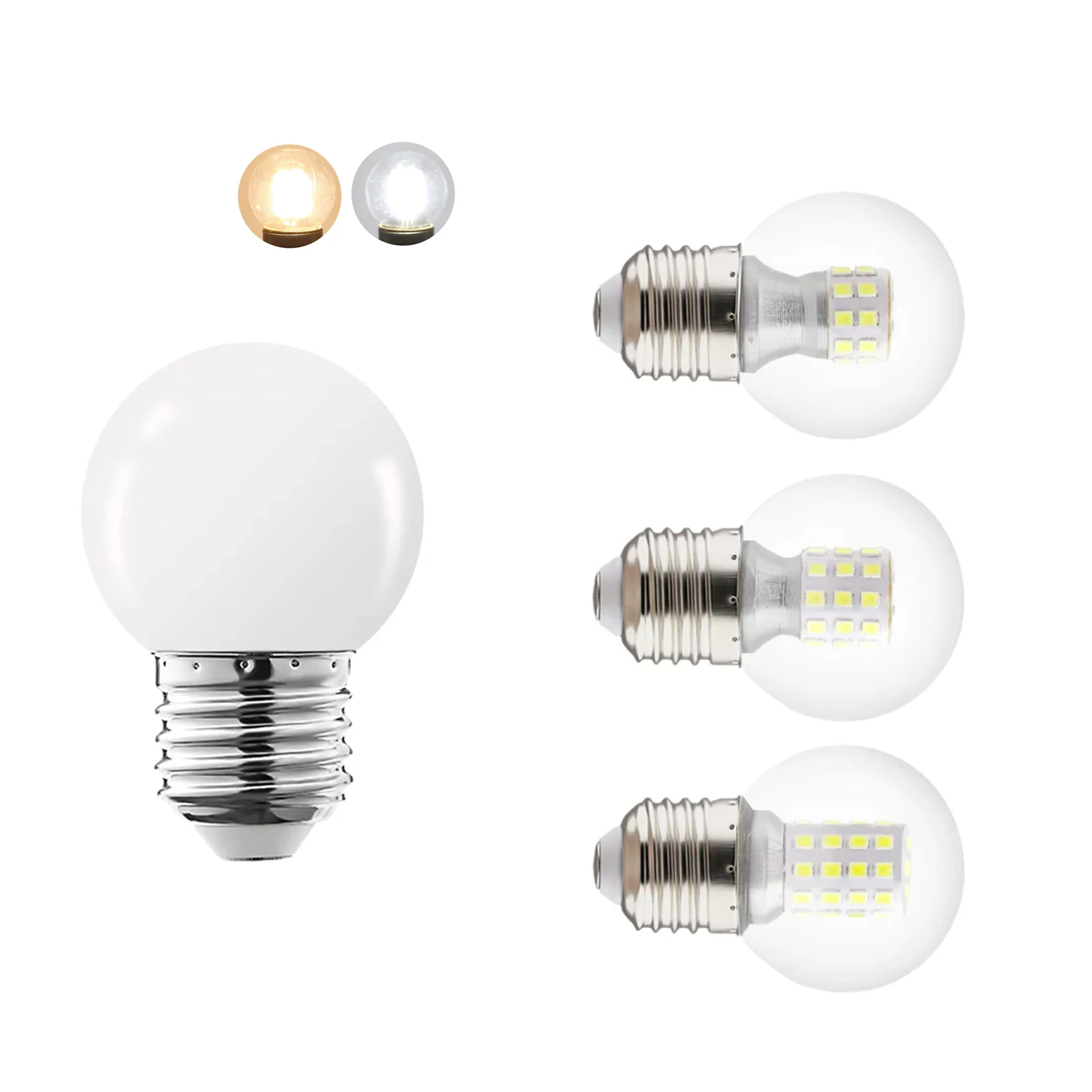 Led Bulb 6w 9w 12w G45 Light Pendant Warm Energy-efficient Golf For Style Home Ball Lighting Super Spotlight Ac220v White