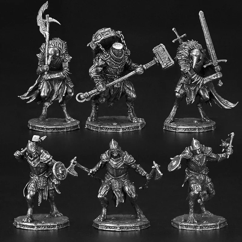 Metal Gravedigger Soldier Action Figures Model Toys Desktop Car Interior Miniature Ornament Accessories Gifts Board Game Pieces