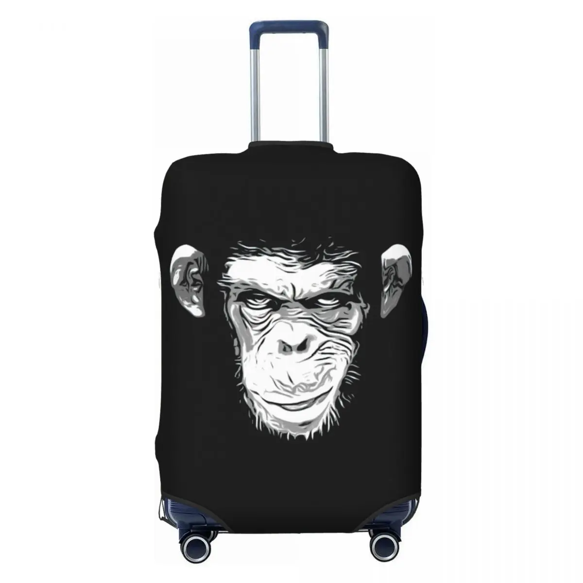 Evil Monkey Print Luggage Protective Dust Covers Elastic Waterproof 18-32inch Suitcase Cover Travel Accessories