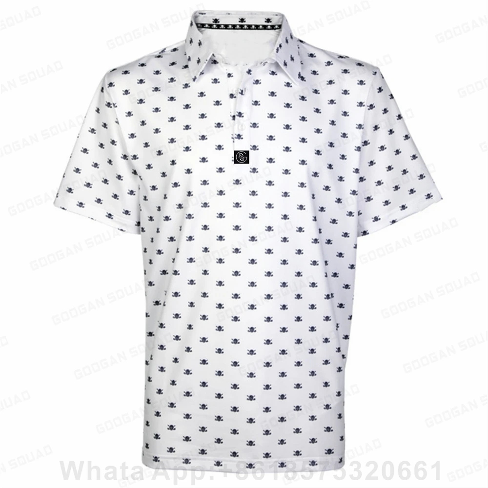 Men's Outdoor Sports Polo Shirt Plus Size Short Sleeve Polo T-shirt Fishing Golf Clothing Quick Dry Casual Tops