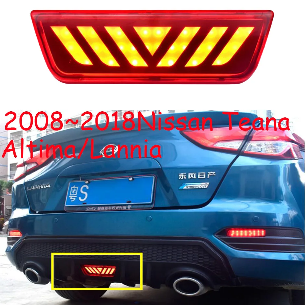 

1 шт. автомобильный бампер задний фонарь Teana altima задний фонарь 2008 ~ 2018y светодиодные автомобильные аксессуары Lannia задний фонарь для altima задний фонарь противотуманный
