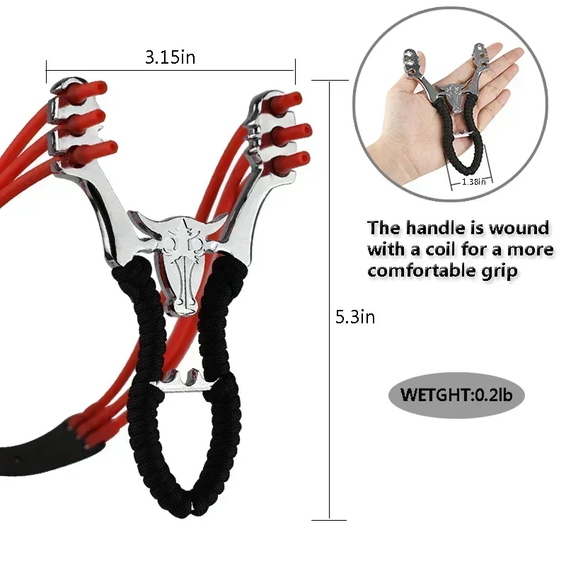 Metal Stainless Steel Slingshot Outdoor Hunting Sports Competitions High-precision Sports Holiday Gifts Holiday Gifts