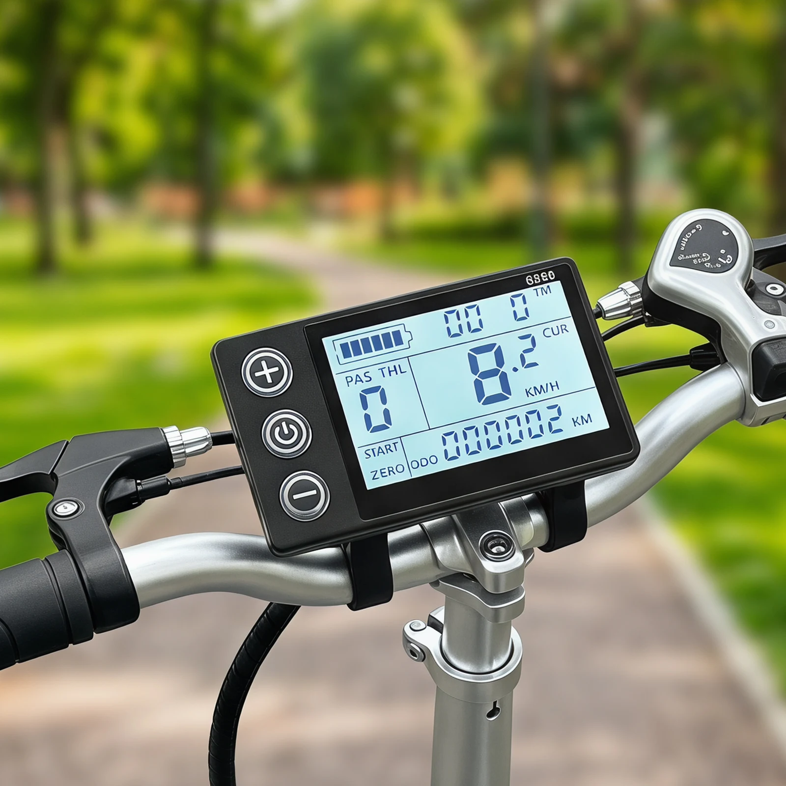 S866 B Full Function 5 Pin Waterproof Ebike Display for 24V/36V/48V E-Bike Smart Meter Dashboard Multi-Data Odometer Battery view 2