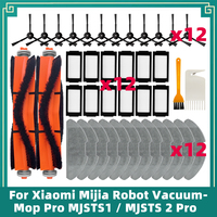 For Xiaomi Mijia Robot Vacuum-Mop Pro MJSTS1 / MJSTS 2 Pro Robot Vacuum Cleaner Main Side Brush Mop Cloth Hepa Filter Parts