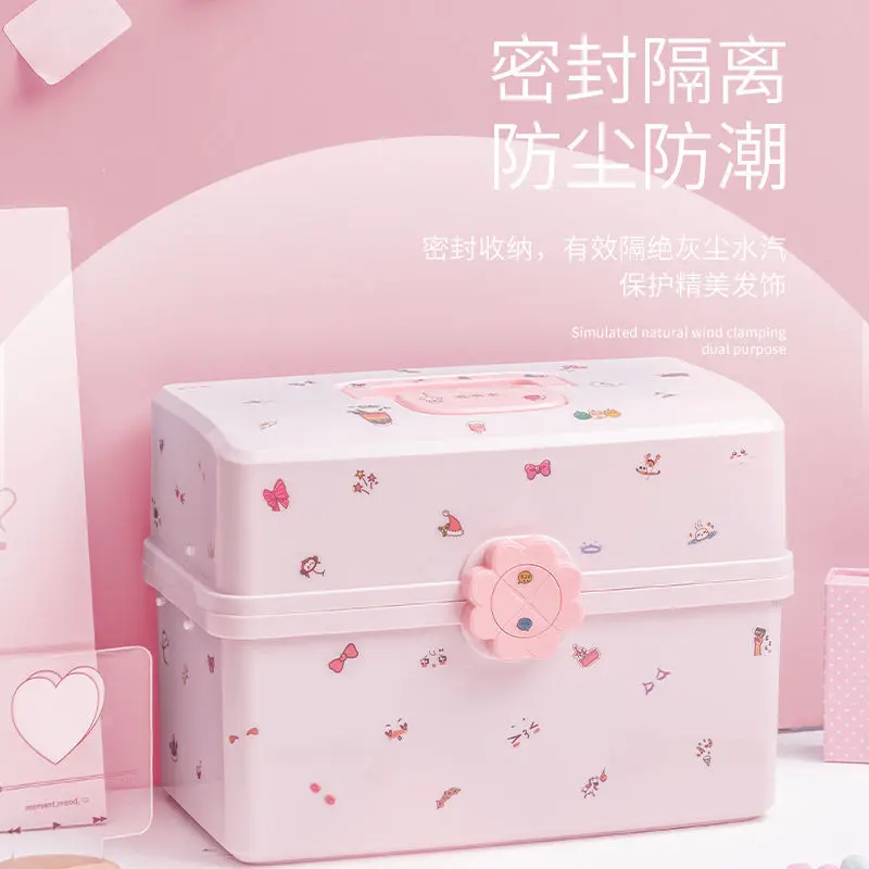 Kinder Haar Zubehör Lagerung Box Baby Kopf Seil Haarnadel Gummiband Kopf Schmuck Dressing Nette Mädchen Schmuck Box Große kappe