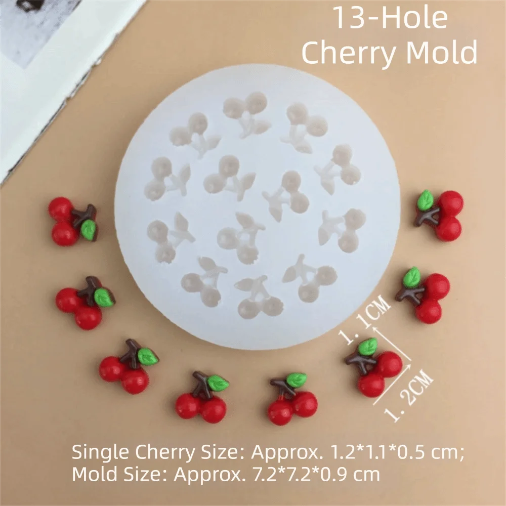 New Silicone 3D Simulation Fruit Mold Safe DIY Fruit Gummy Cake Mold Reusable Baking Cake Decoration Tool Fondant Craft
