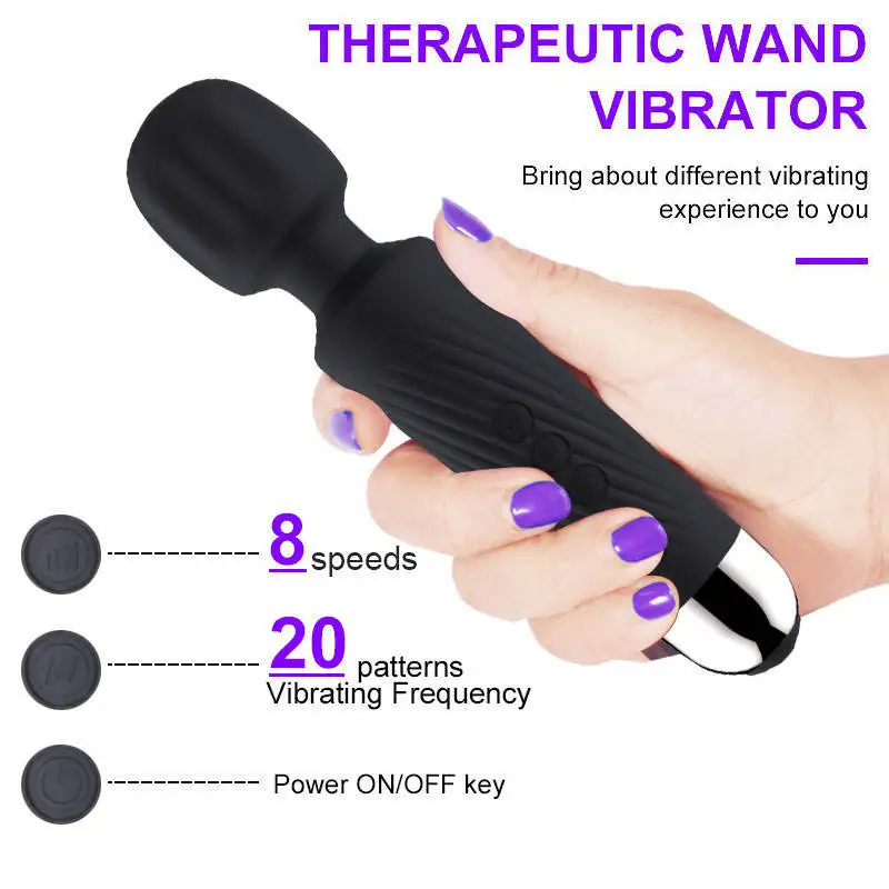 Popular Diagonal Vibration Stick for Women's Irregular Vibration Stick Strong Vibration Massage Av Stick Masturbator Sex Toy