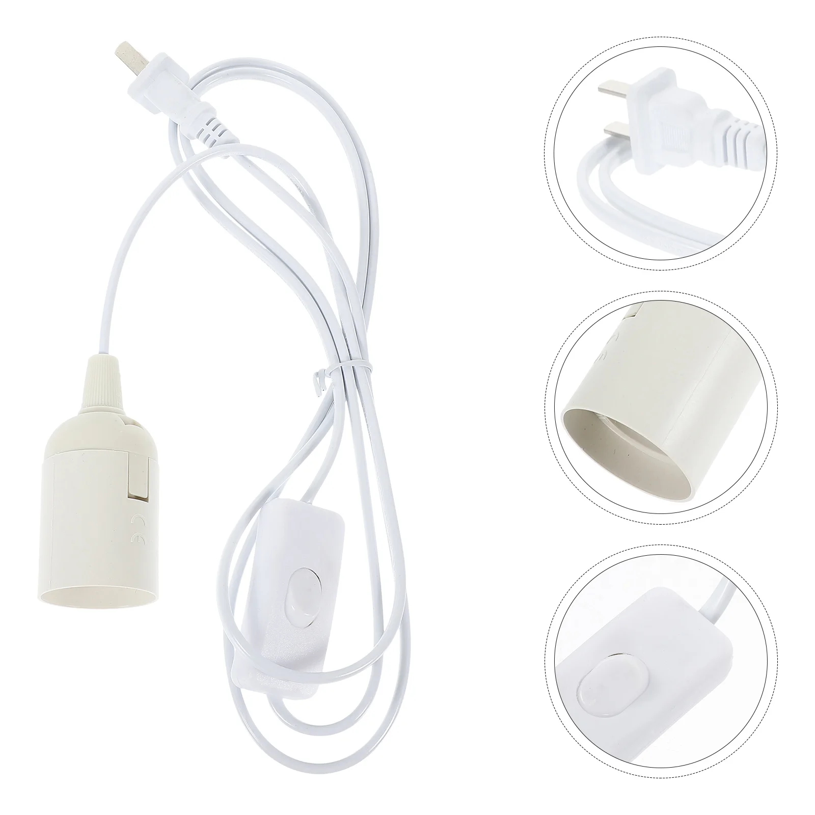 

1pcs 1.8M Plug In Pendant Light Socket With Cord Hanging Lamp Cord Socket For Diy Lighting Fixture Lamp Accessories Us Plug