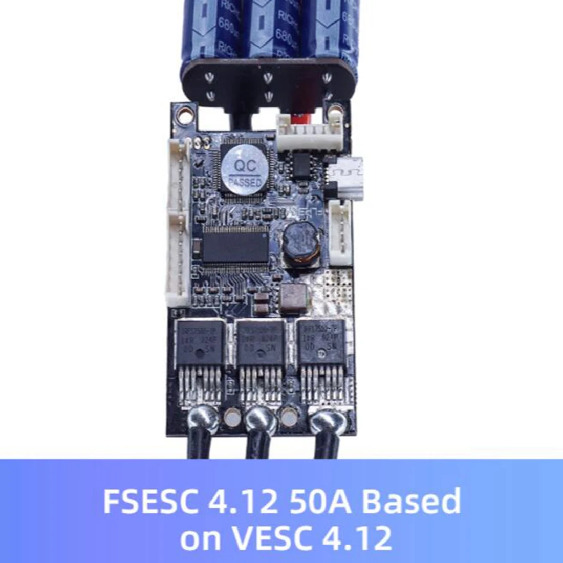 4.12 50A ESC basierend auf VESC 4.12 Elektroschnellregler für Skateboard/E-Scooter SK8 DIY-Zubehör