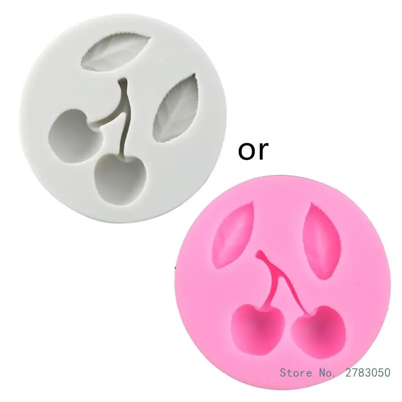 Cherry Leaves Silicone Mold Fondant Chocolate Mould Cake Sugarcraft Decorating Tools Baking Accessories