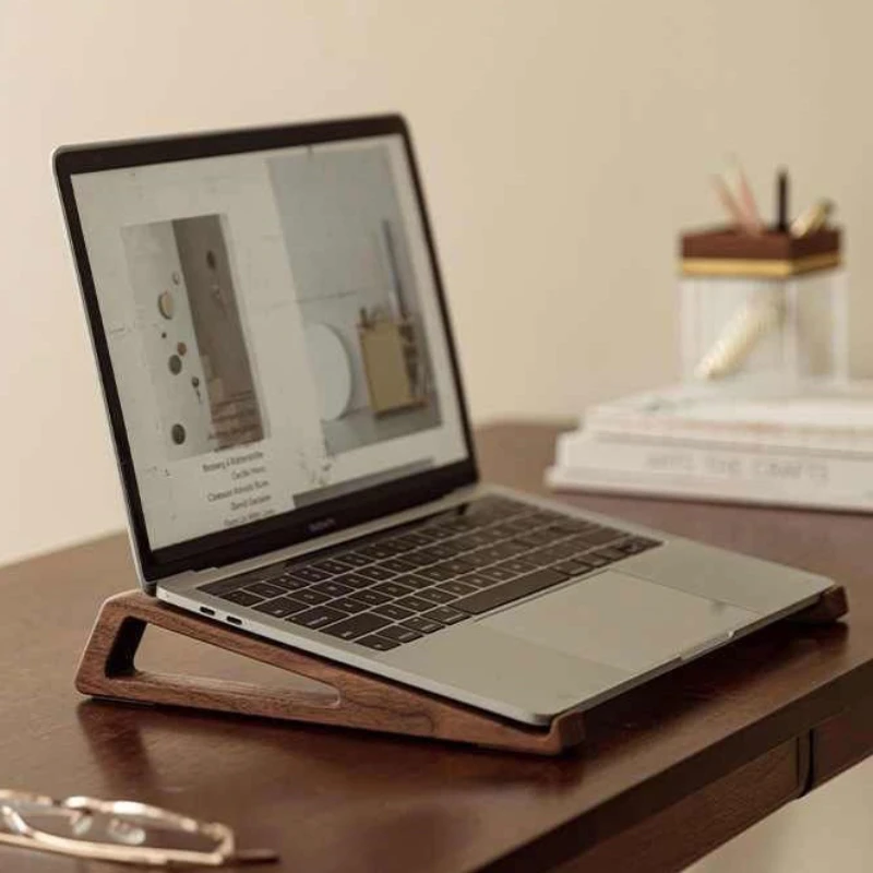 A Pair Laptop Stand Multipurpose Bamboo Reading Bookshelf Tablet Stand Desk Accessories Office School Supplies