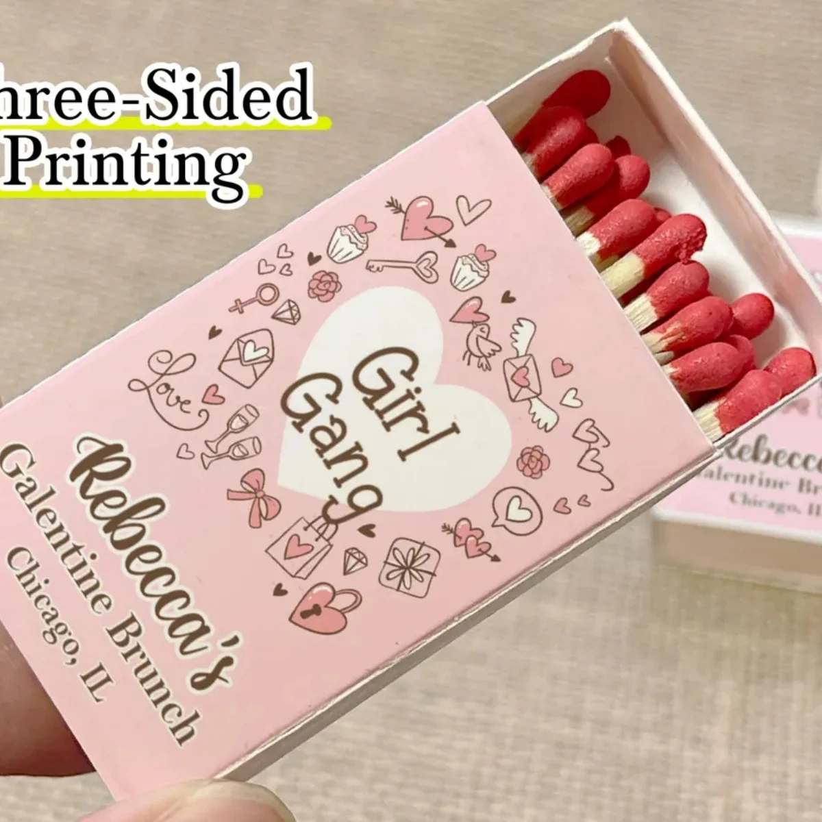 bulk-personalized-girl-gang-matchboxes-galentine's-valentine's-day-party-favors-besties-girls’-night-keepsake-gifts