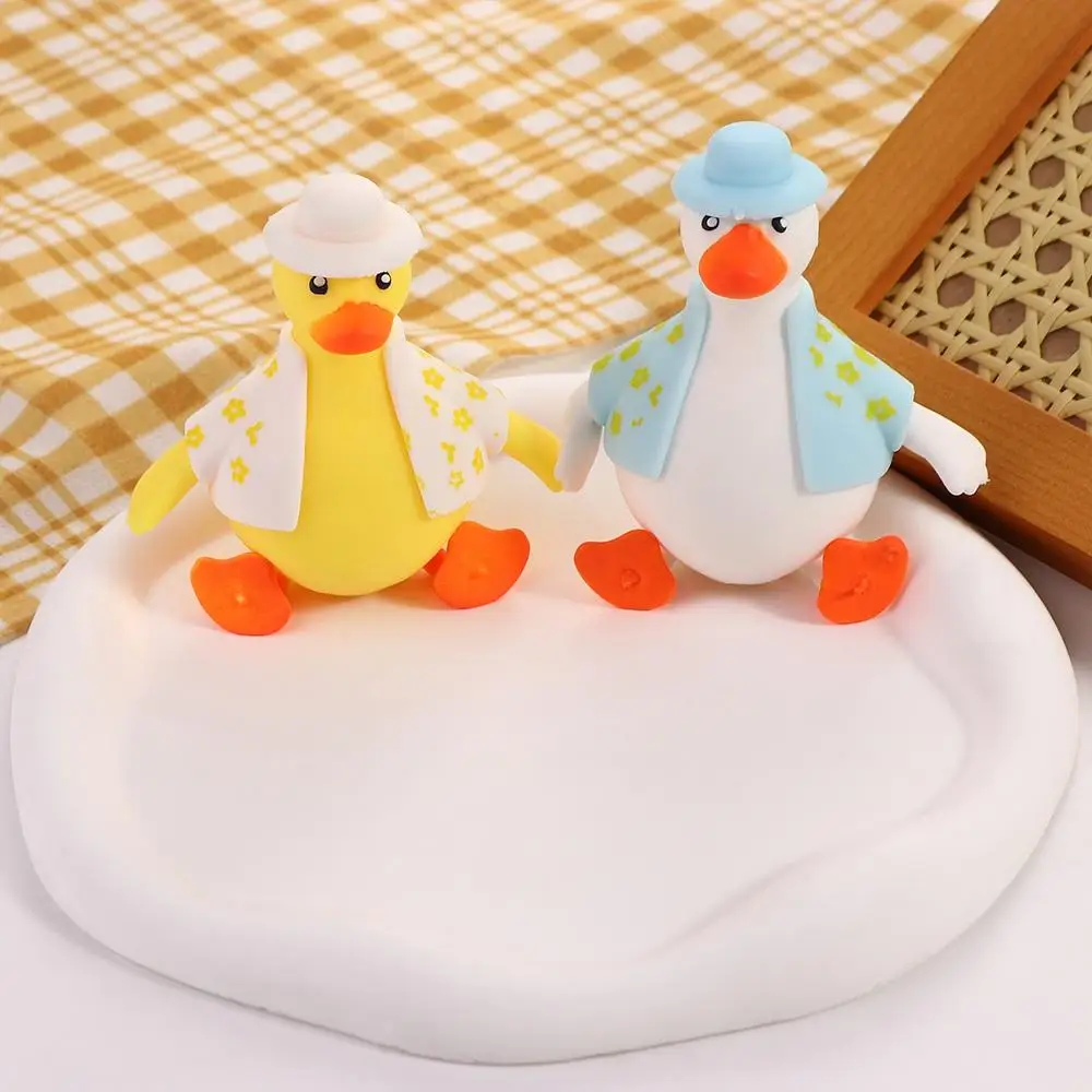 Duck Shape Slow Rising Squeeze Toy Animal Cartoon Stress Relief Toy Tpr Anti-stress Slow Rebound Toy Birthday Gift