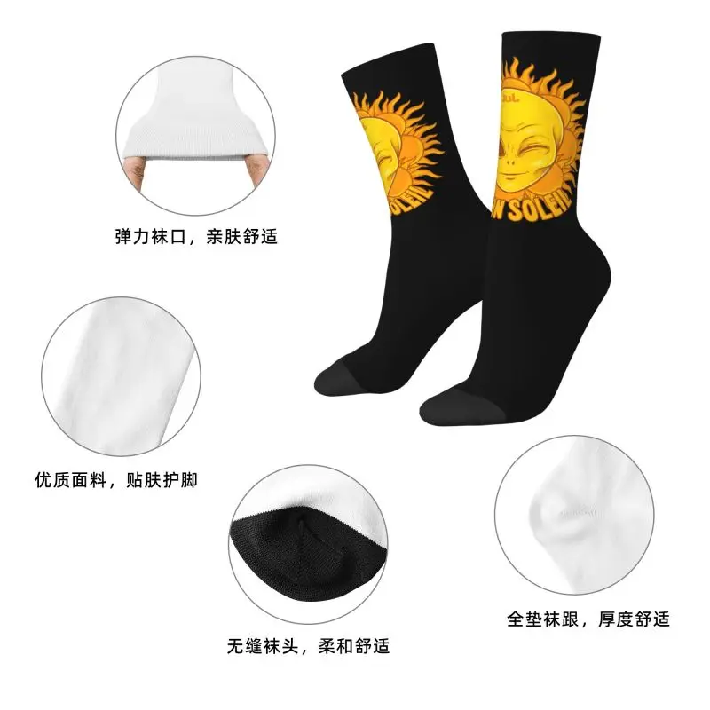 Calzini Personalizzati JUL per Uomo e Donna, Calzini Caldi alla Moda con Motivi Musicali e Rapper Francesi